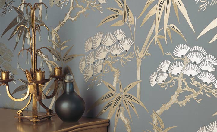 Бумажные обои в интерьере