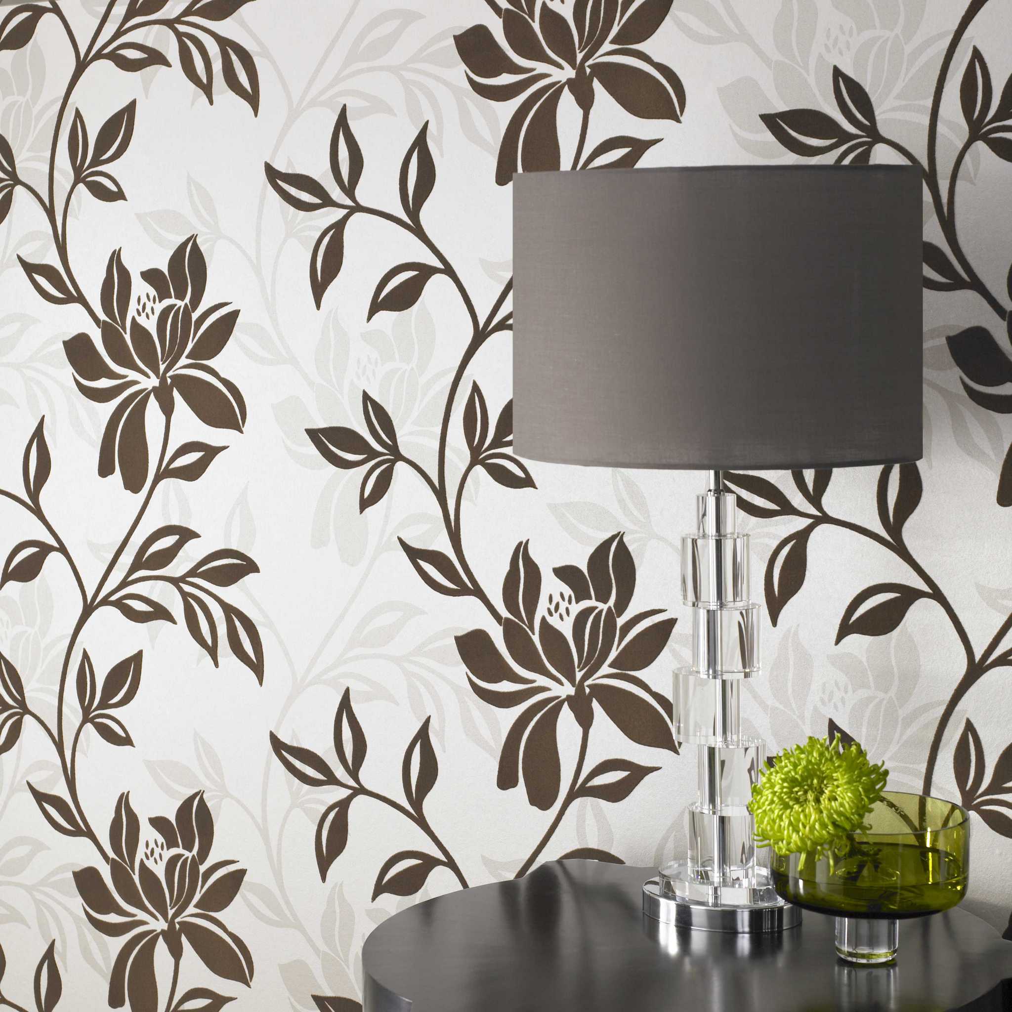 Флоковые обои в интерьере Флоковые обои в интерьере