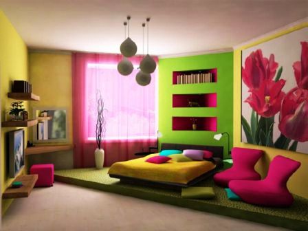 фотообои цветы в детской