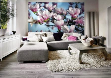 фотообои с изображением цветов в интерьере фотообои с изображением цветов в интерьере