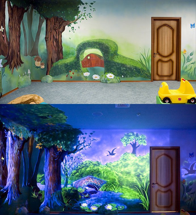 Светящиеся 3д обои Светящиеся 3д обои